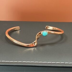 Glen Sandoval Native American Cuff Single Copper & Turquoise
